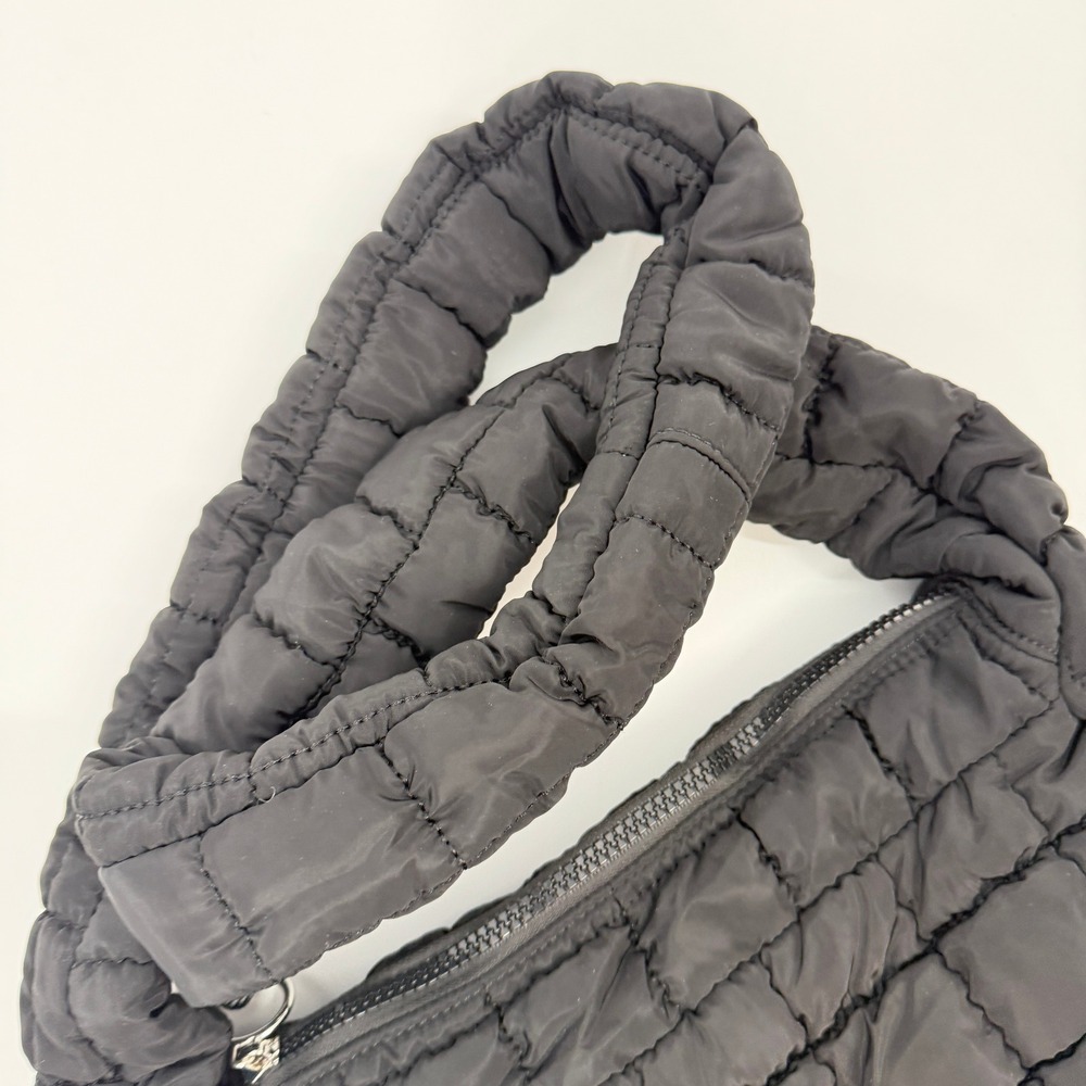 Free People FP Movement Baby Carryall Black Quilted Puffer Bag Padded Strap - Picture 3 of 10